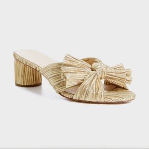 LOEFFLER RANDALL
Gold Emilia Pleated Knot Mules